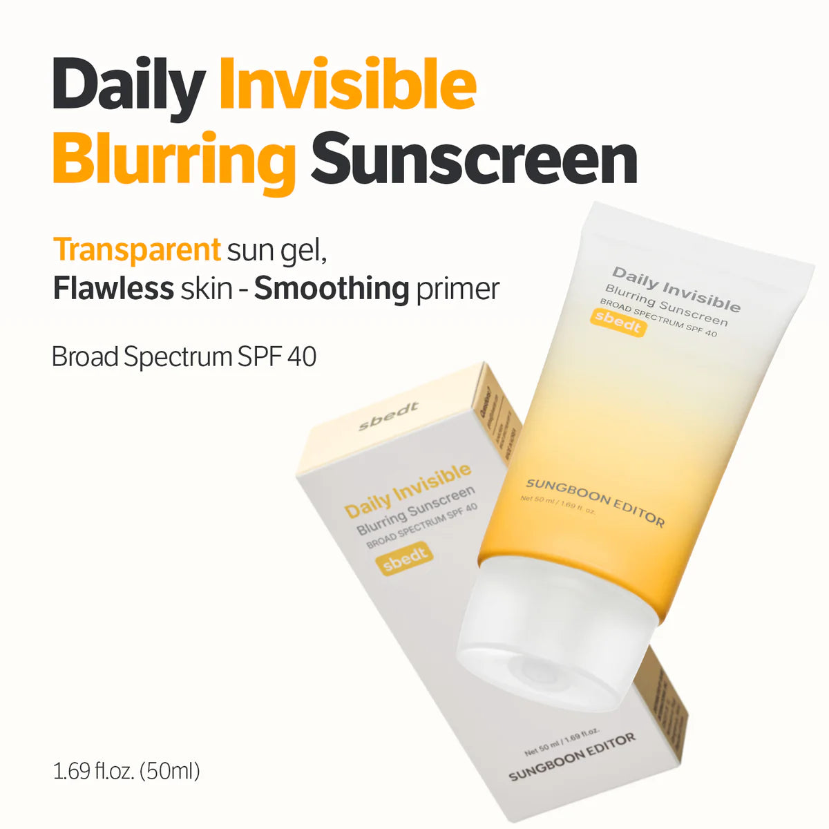 Sungboon Daily Invisible Blurring Sunscreen SPF 40