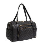 Diamond Quilted Weekender Duffle Bag