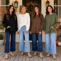Textured Pocket Pullover