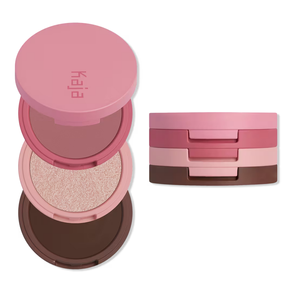 Kaja Play Bento Cream Bronzer, Powder Blush & Highlighter Trio | Dolce Cappuccino