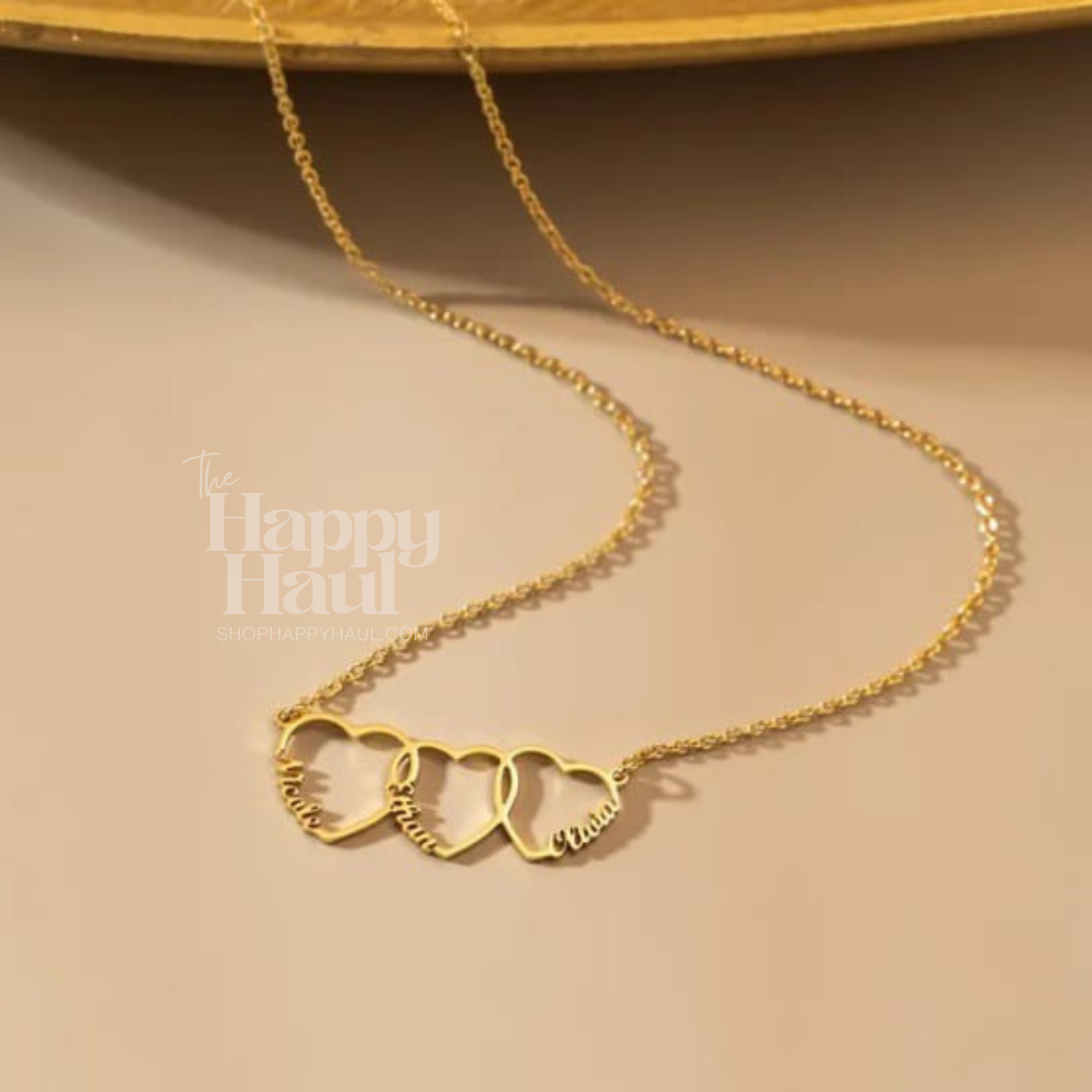 Linked Hearts Custom Necklaces