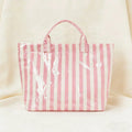 Waterproof Striped Beach Tote
