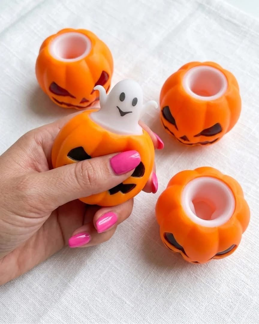 Viral Pumpkin Ghost Popup Squishy