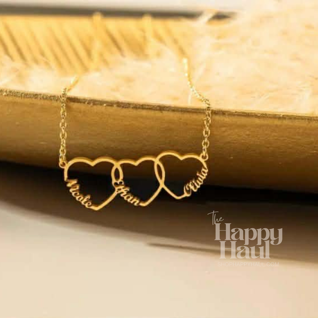Linked Hearts Custom Necklaces