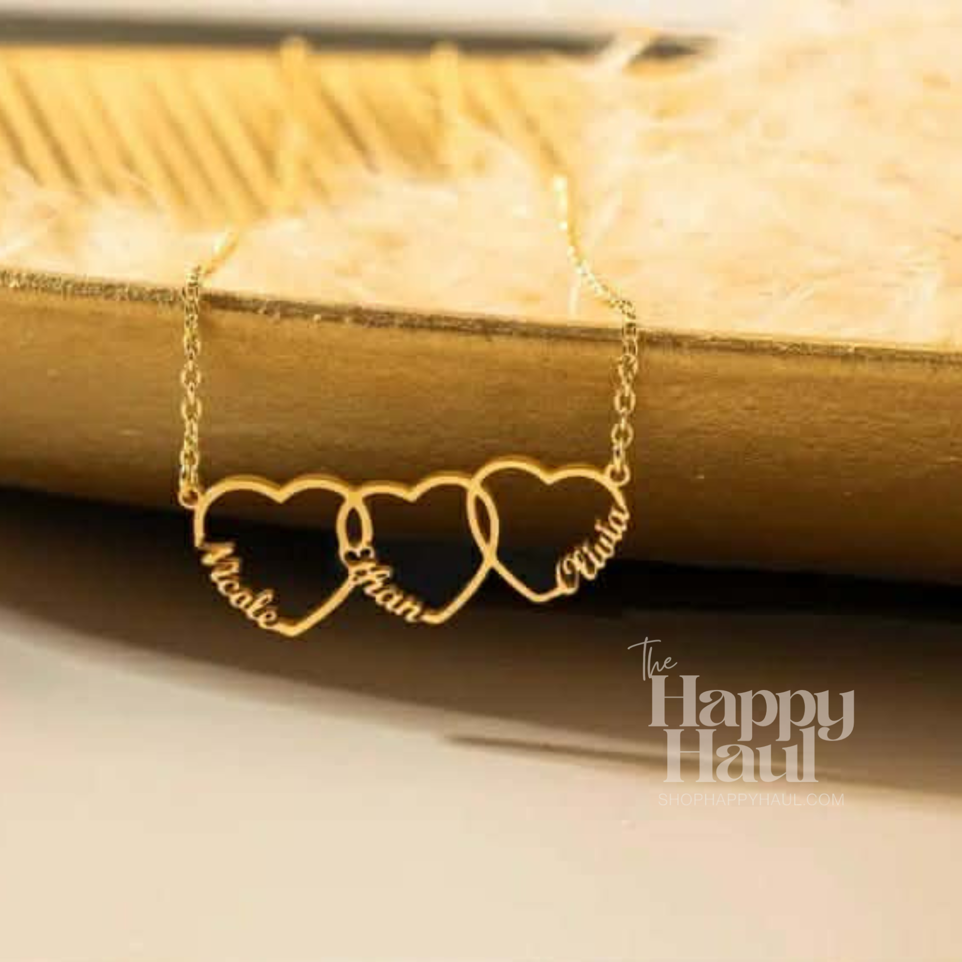 Linked Hearts Custom Necklaces
