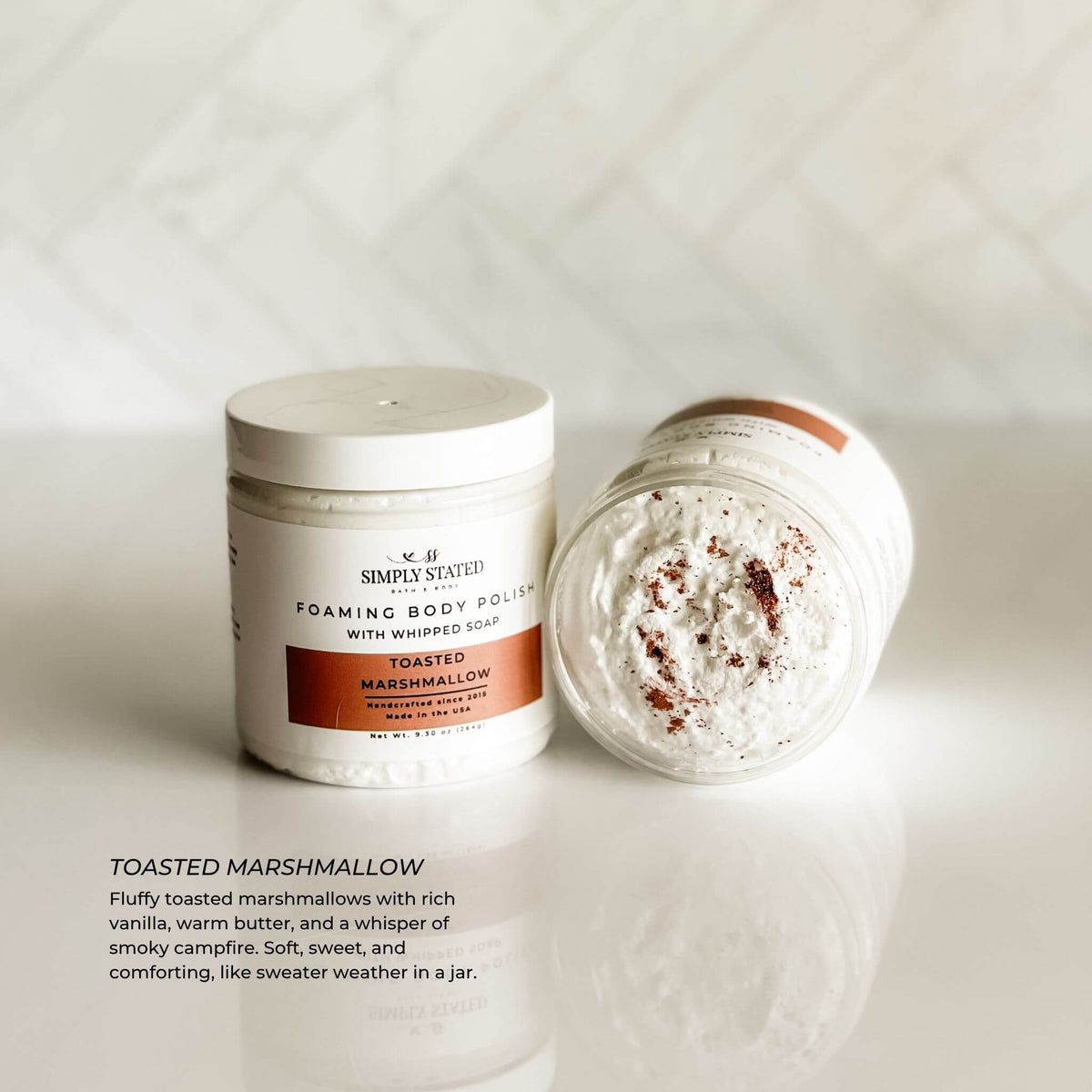 Toasted Marshmallow Foaming Sugar Scrub | Fall Body Polish