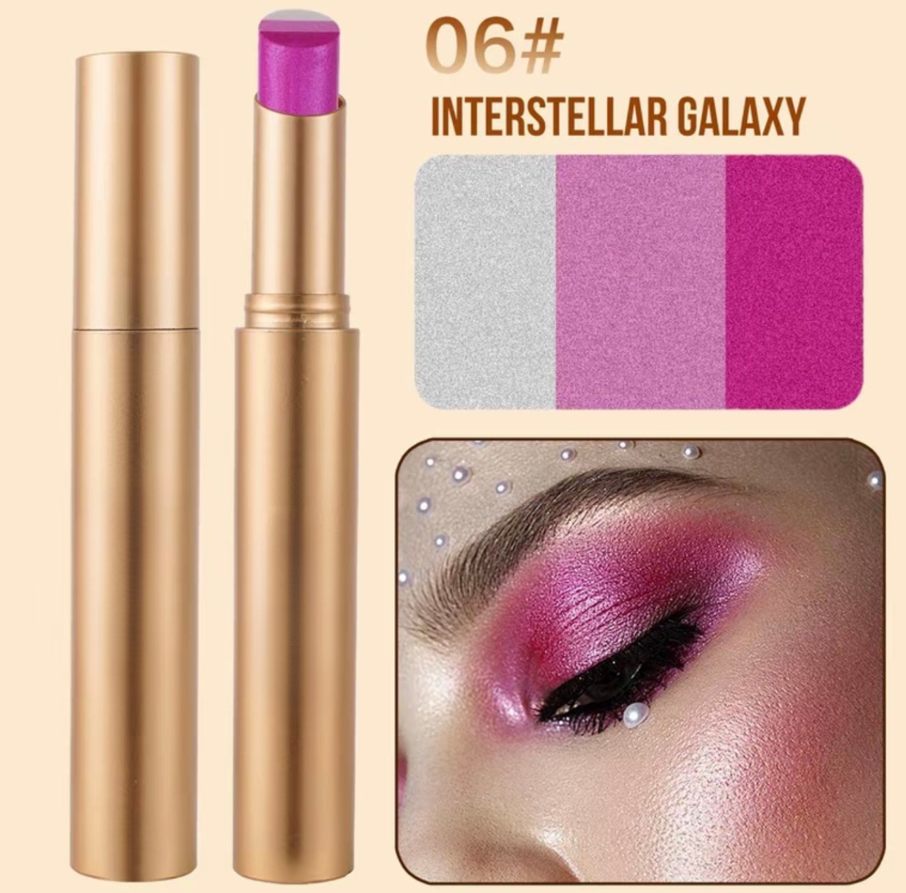 Three Color Eye Shadow Stick