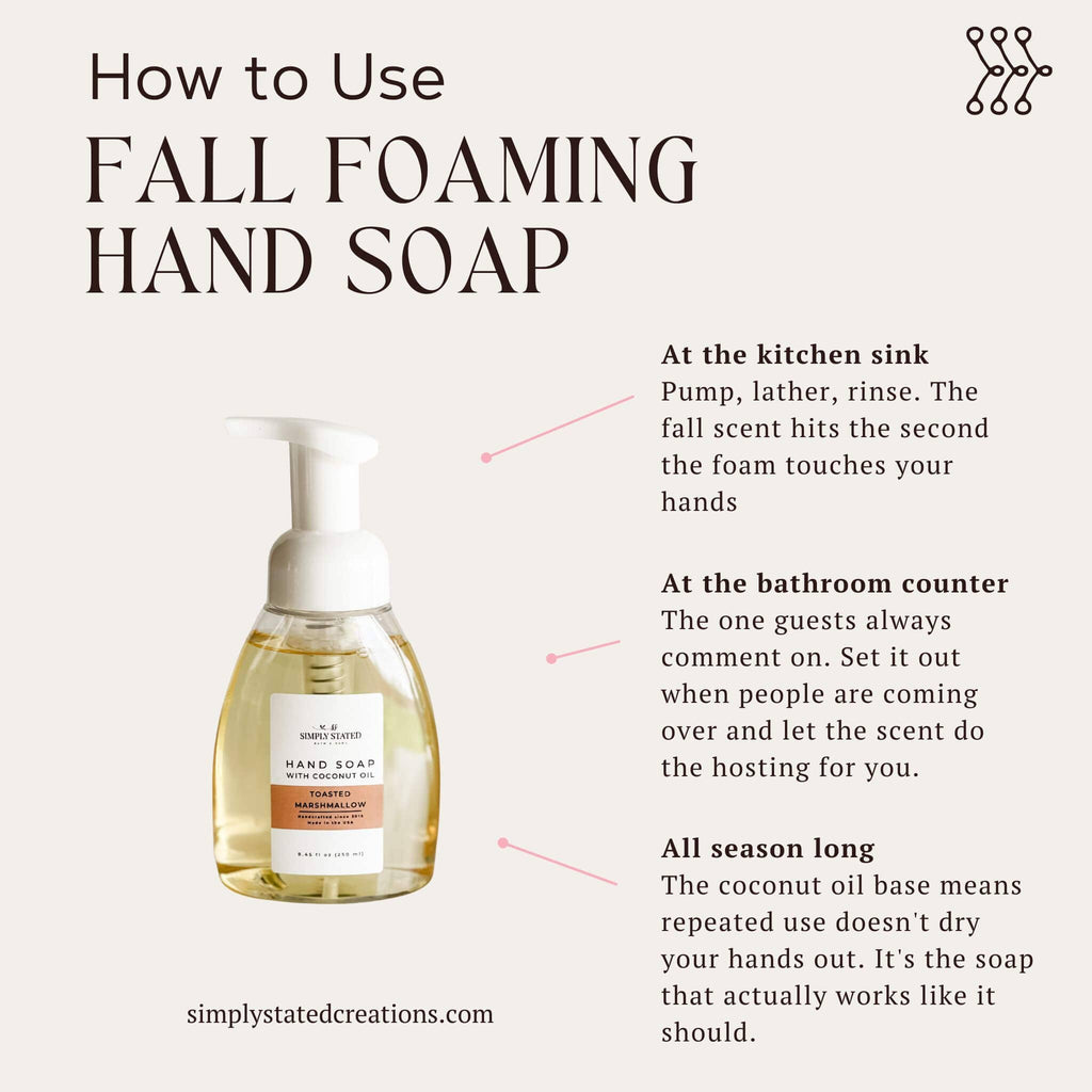 Spiced Honey Foaming Hand Soap | Fall Kitchen Hand Wash