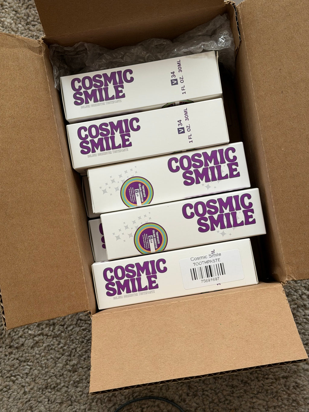Cosmic Smile Purple Toothpaste