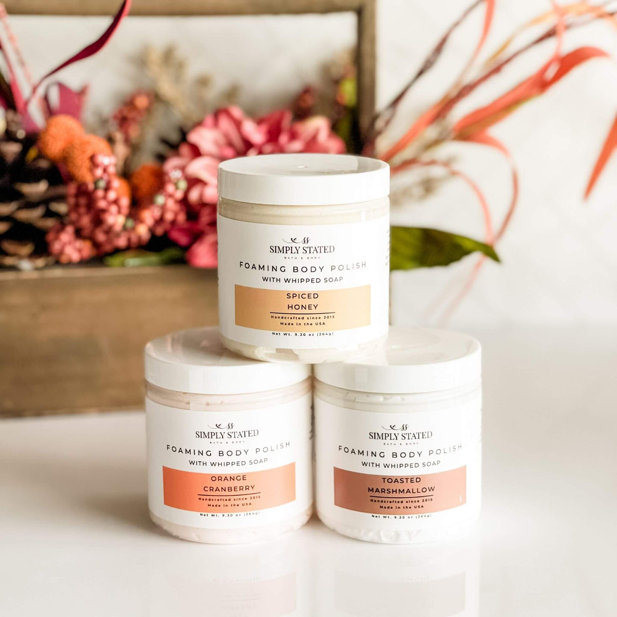 Spiced Honey Foaming Sugar Scrub | Fall Body Polish