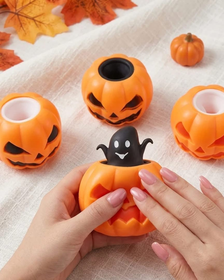 Viral Pumpkin Ghost Popup Squishy
