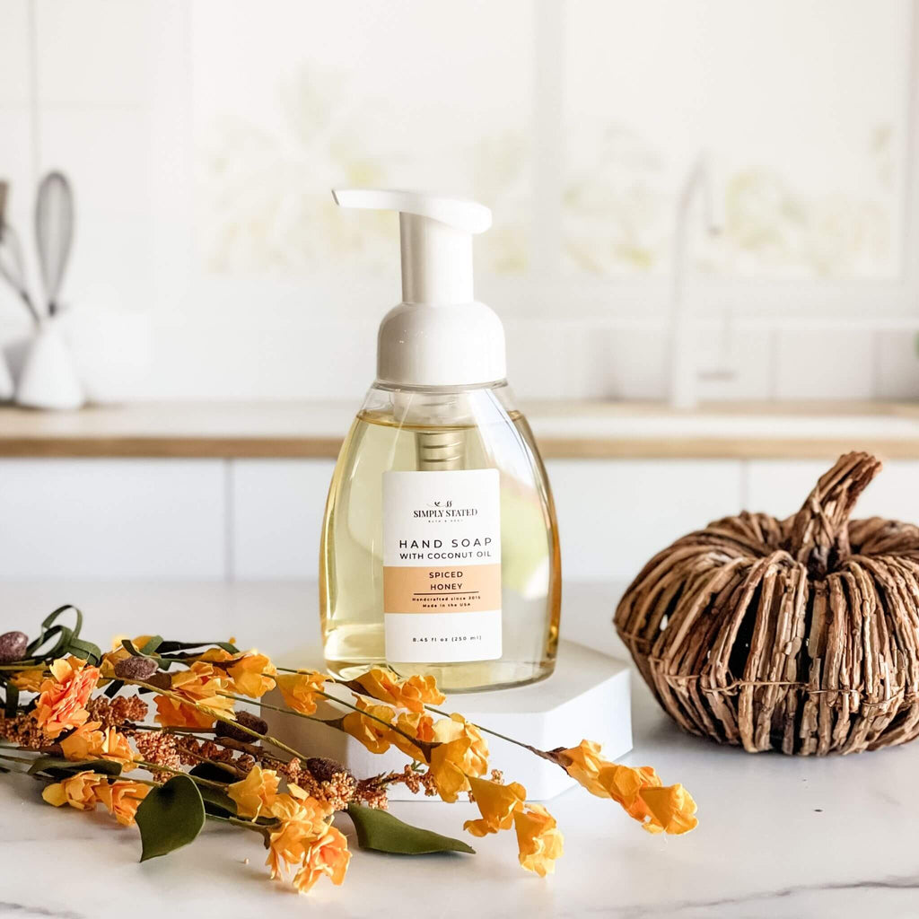 Spiced Honey Foaming Hand Soap | Fall Kitchen Hand Wash
