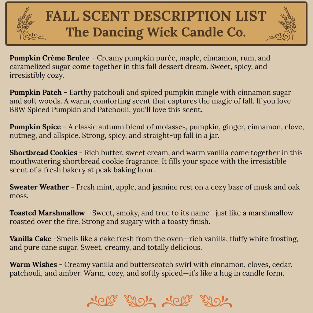 Fall Amber Candles