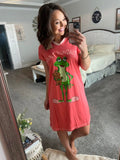 Toadally Tired Women's Frog V-neck Nightshirt