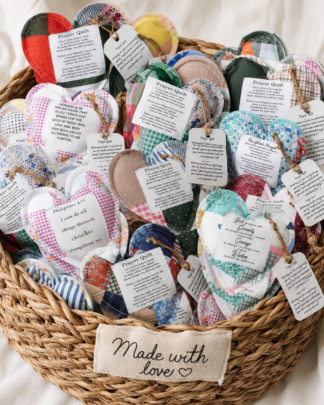 Prayer Quilt + Cross Bracelet Combo