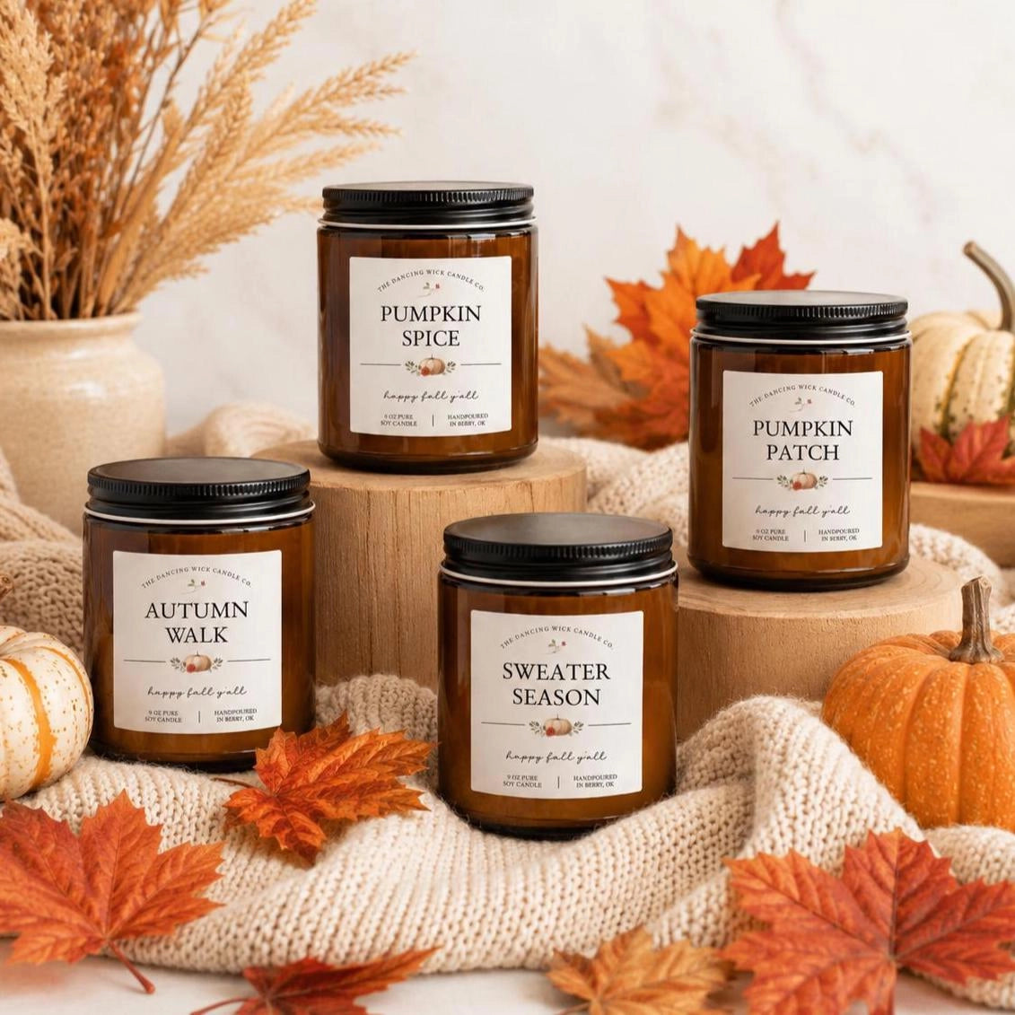 Fall Amber Candles