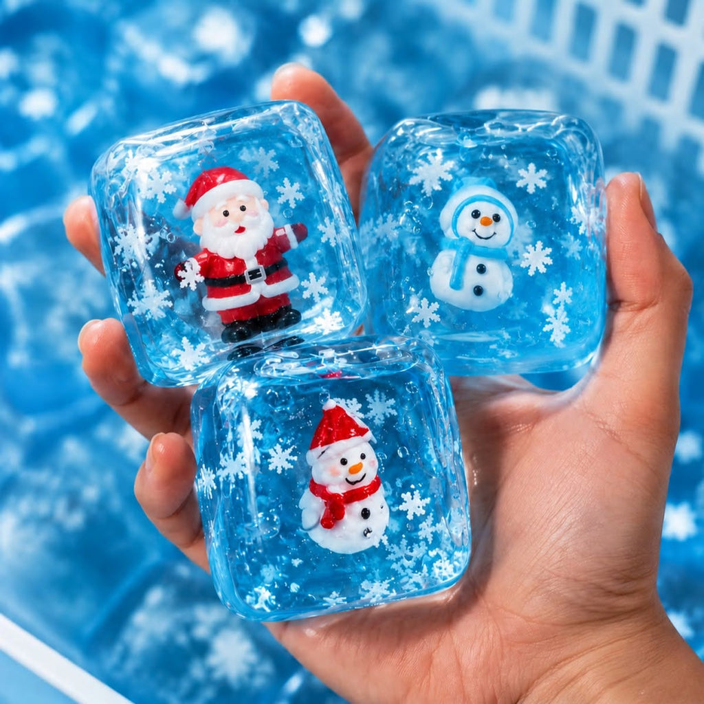Christmas Snowflake Maltose Cube Squishy