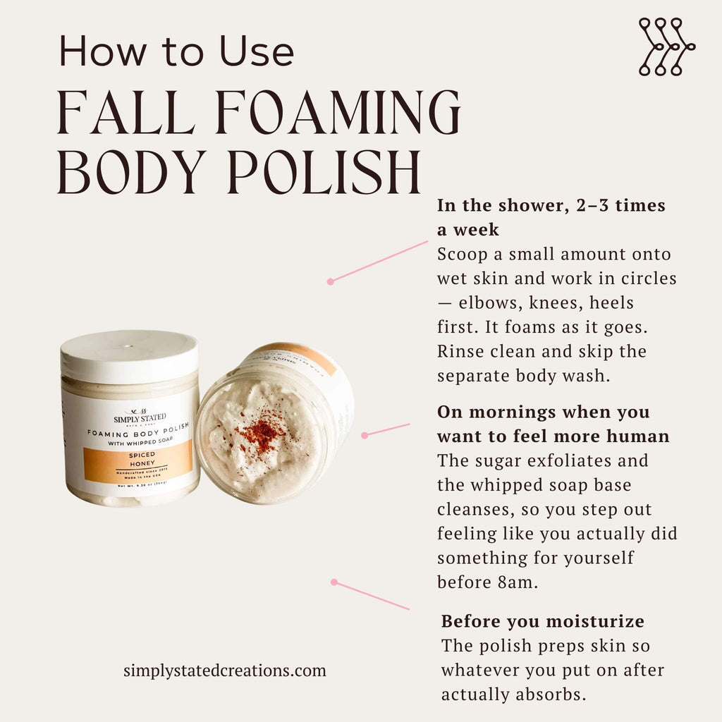 Spiced Honey Foaming Sugar Scrub | Fall Body Polish