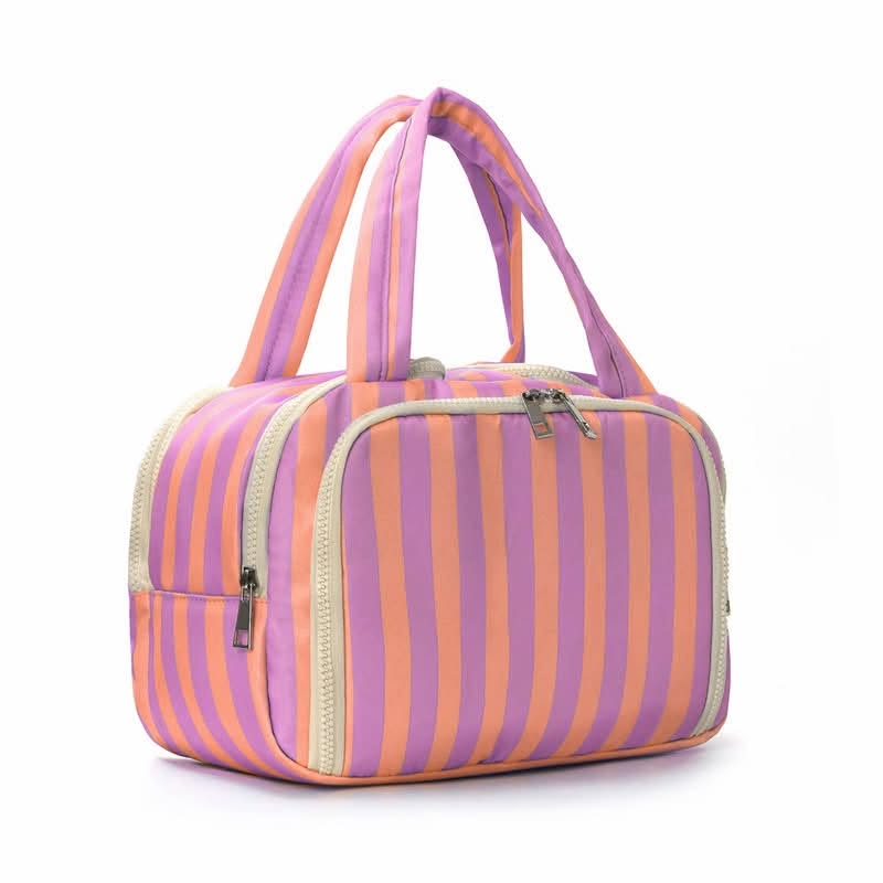 Striped Toiletry Organizing Bag
