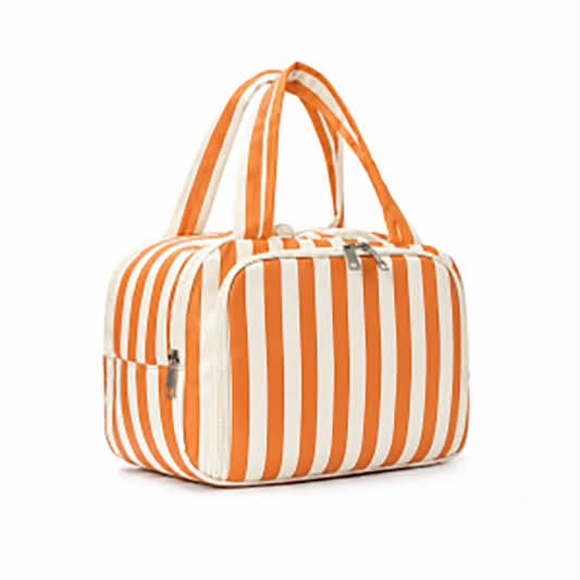Striped Toiletry Organizing Bag