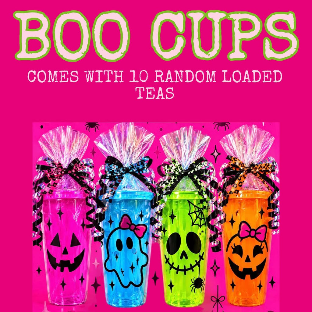 Halloween Boo Cups w/ 10 Loaded Teas