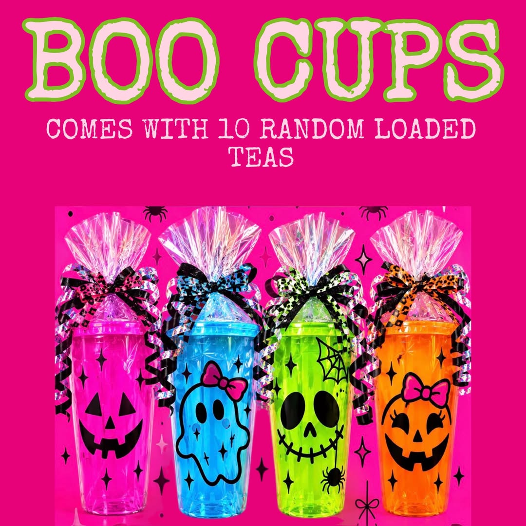 Halloween Boo Cups w/ 10 Loaded Teas