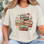 Vintage Christmas Cassettes Tee