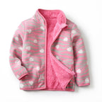 Boys and Girls Fuzzy Full Zip Shacket