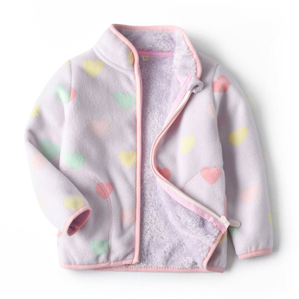Boys and Girls Fuzzy Full Zip Shacket
