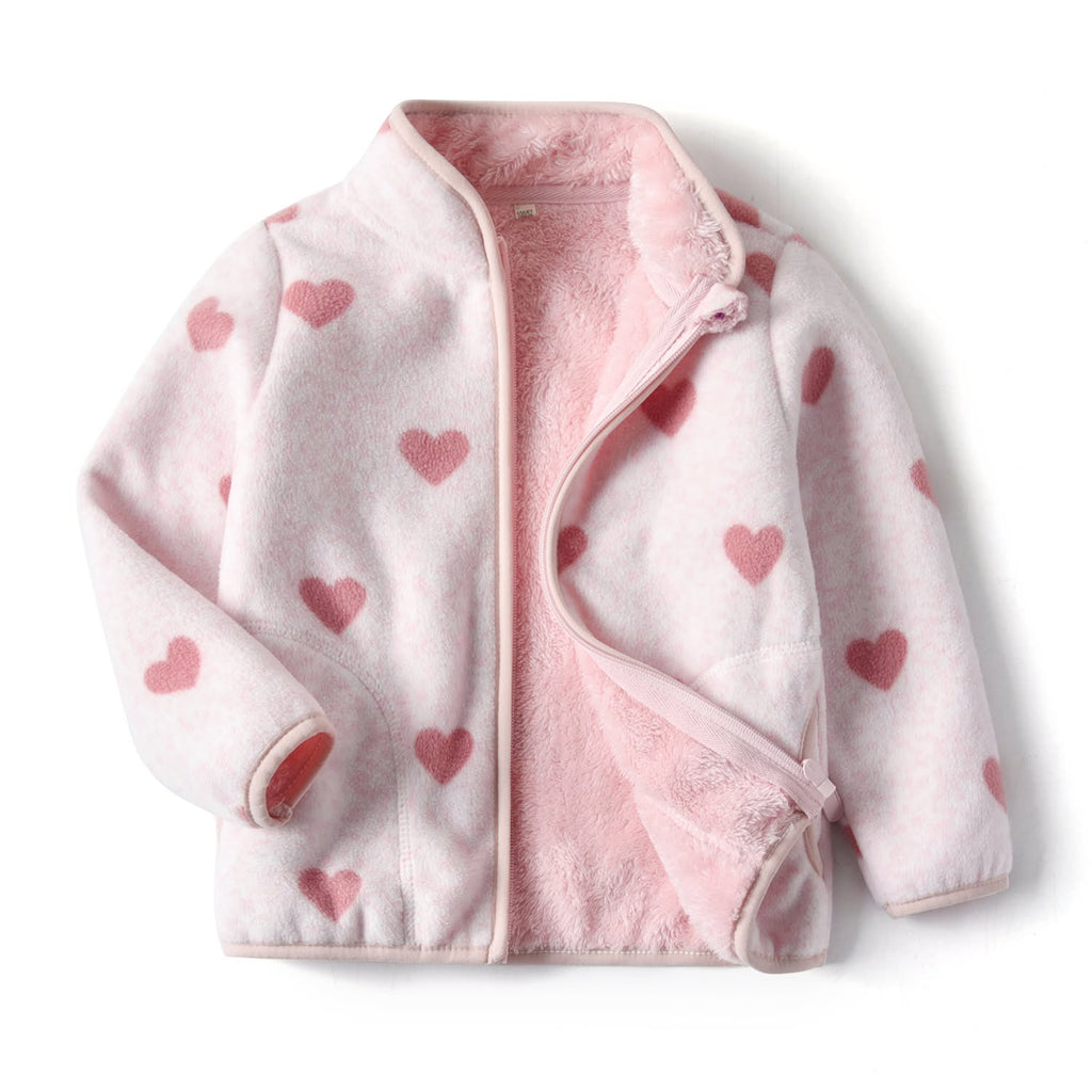 Boys and Girls Fuzzy Full Zip Shacket