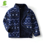 Boys and Girls Fuzzy Full Zip Shacket
