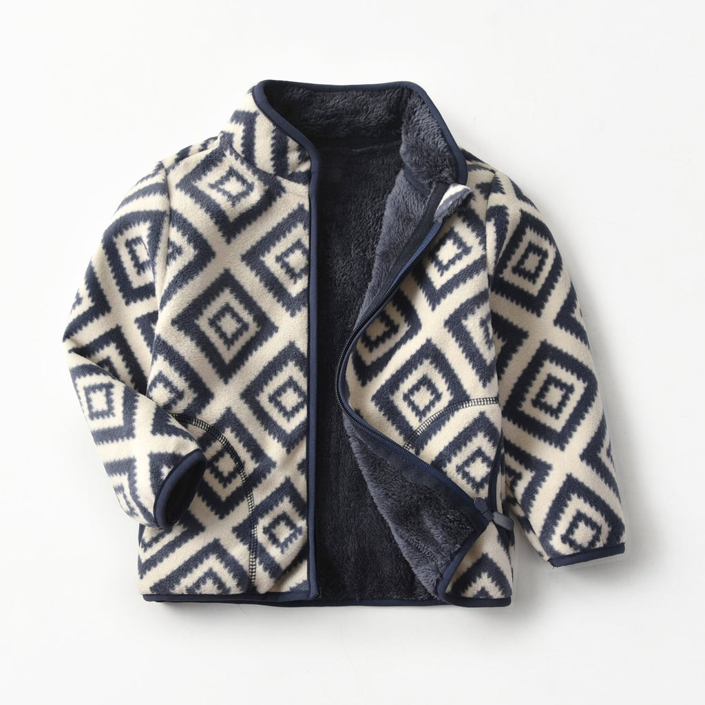 Boys and Girls Fuzzy Full Zip Shacket
