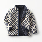 Boys and Girls Fuzzy Full Zip Shacket