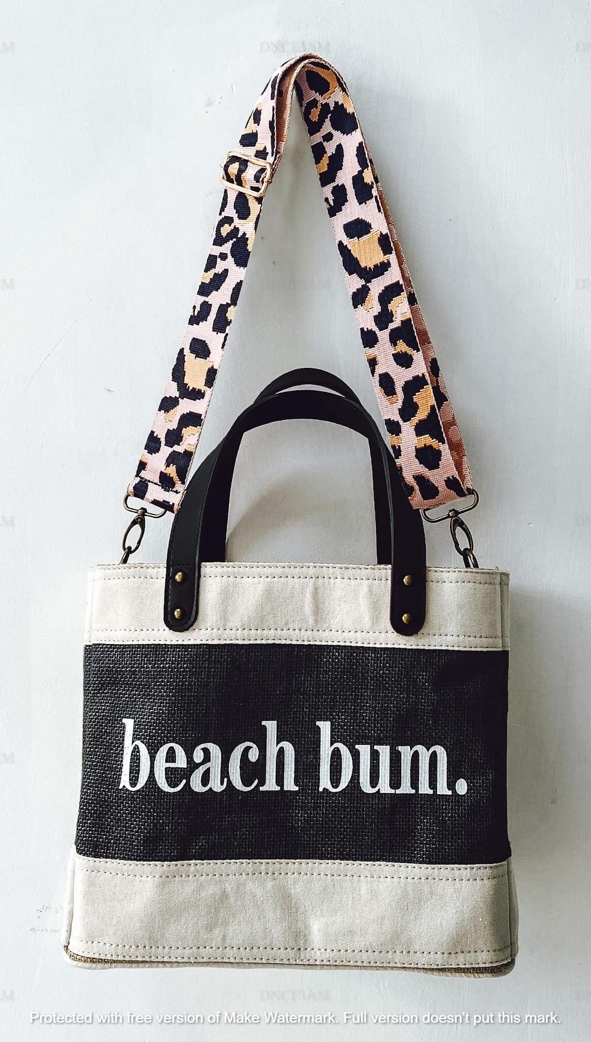 Jute and Leather Standing Tote