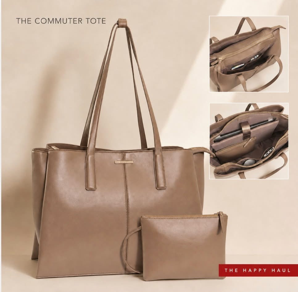 Commuter Triple-Compartment Workbook Tote