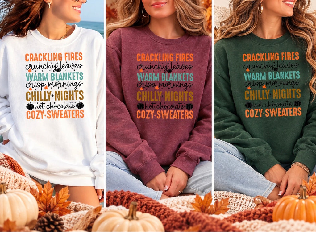 Crackling Fires & Cozy Sweaters Sweatshirt