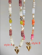 Trendy Heart Beaded Necklace