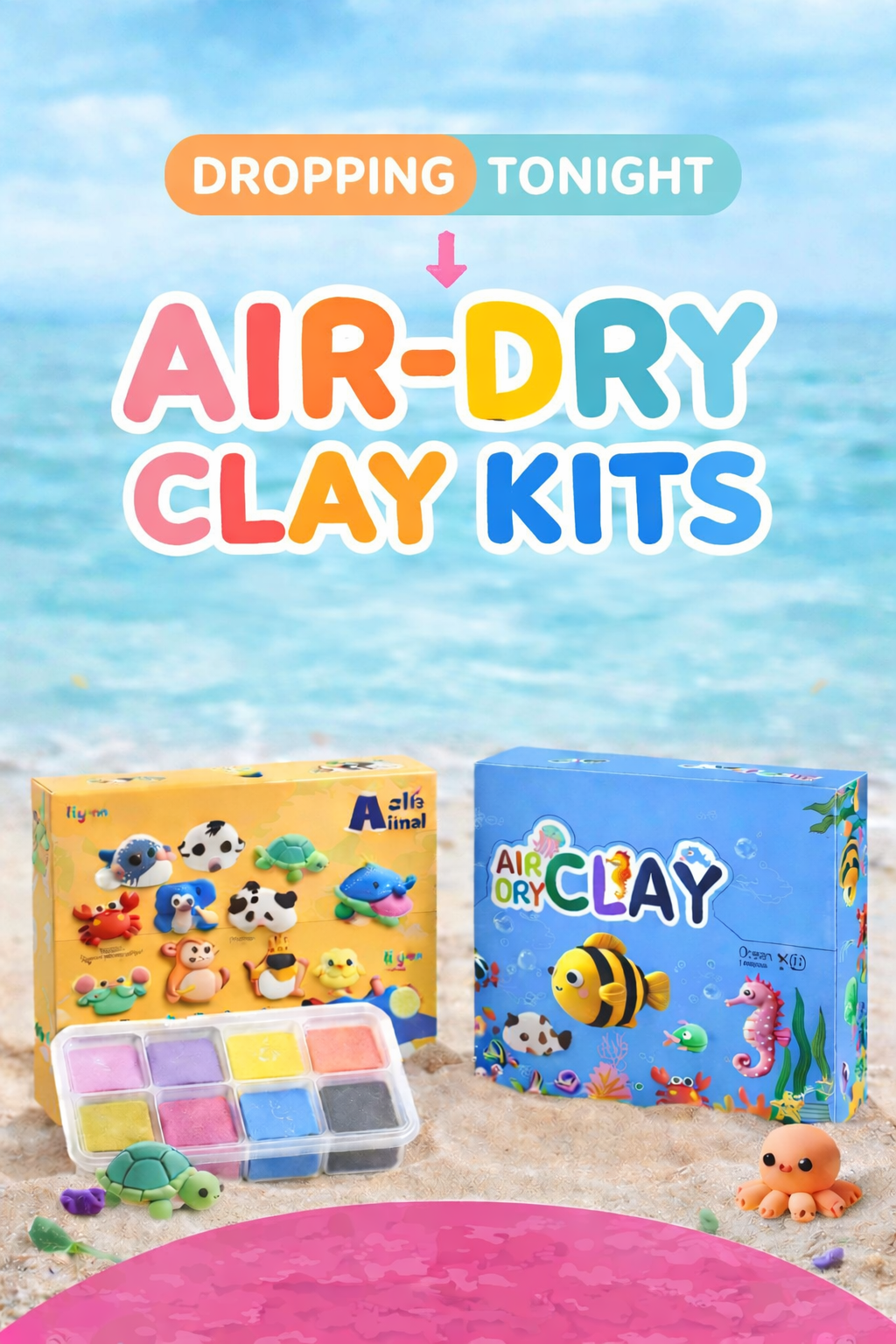 Air Dry Clay Kits | Animal or Ocean