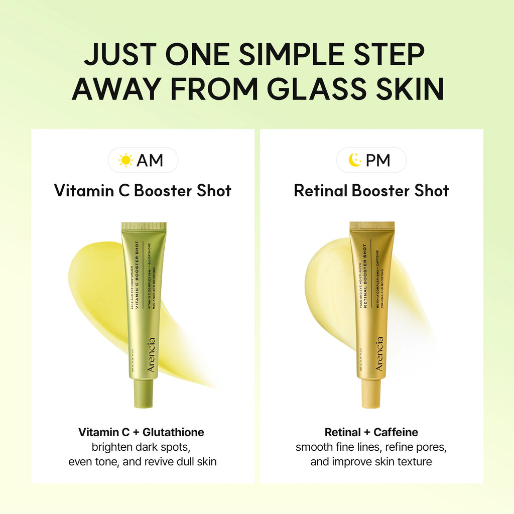 Arencia Booster Shot Skin Renewal Duo - Vitamin C & Retinal  | 1.01 fl oz