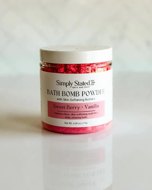 Sweet Berry + Vanilla Bath Bomb Powder
