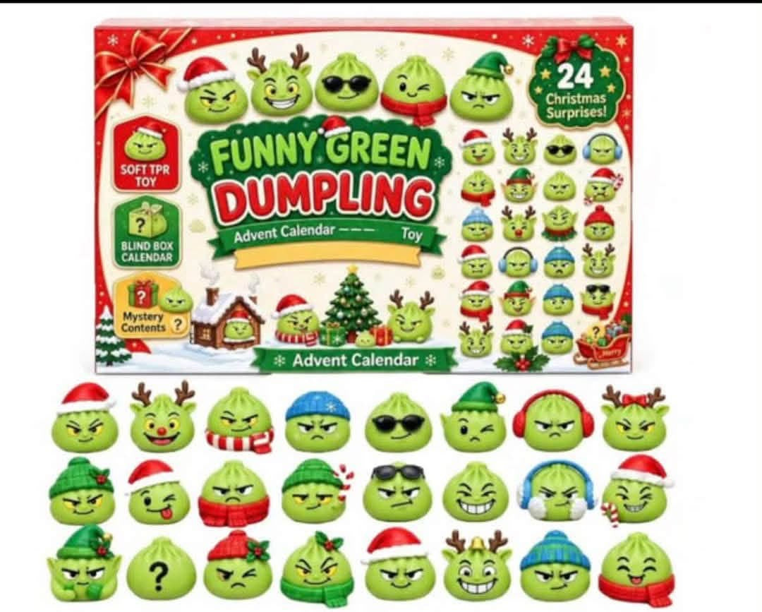 Funny Green Guy Advent Calendar