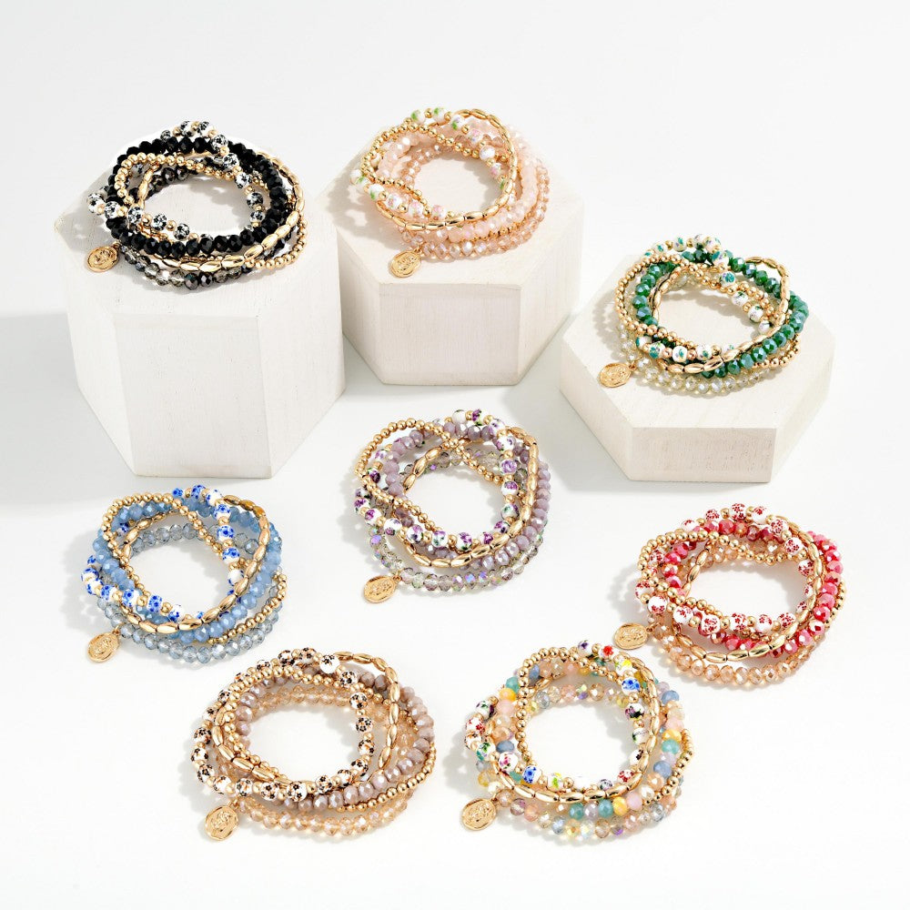 Set of Five Beaded Bracelets - Weekend Deal