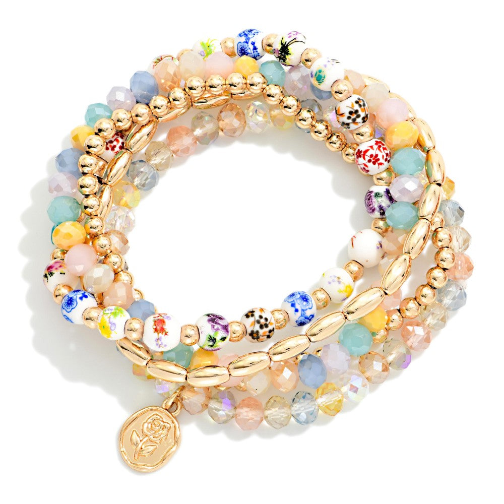 Set of Five Beaded Bracelets - Weekend Deal