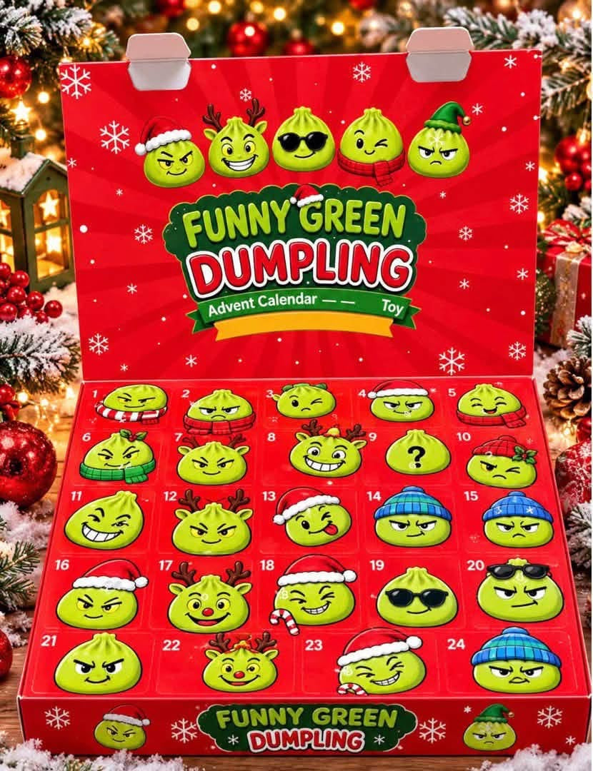 Funny Green Guy Advent Calendar