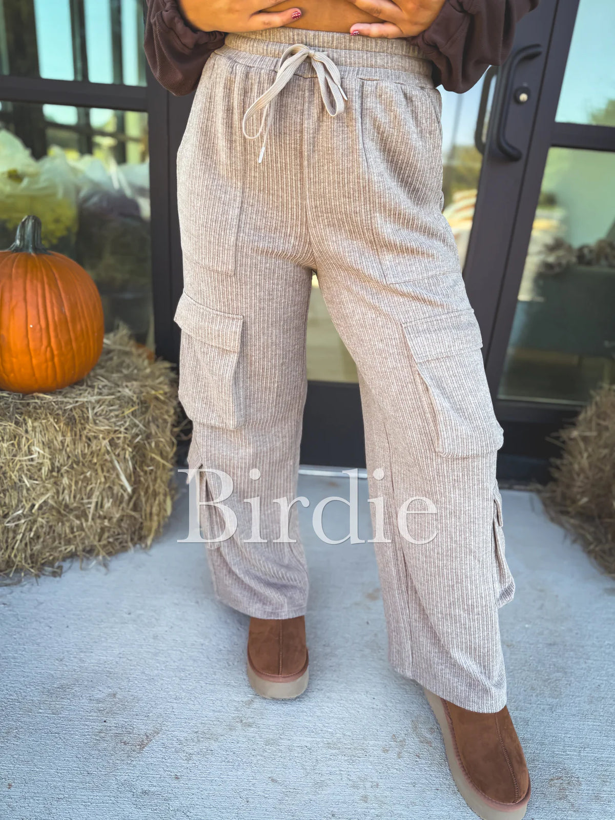 BIRDIE Cargo Lounge Pants in Camel