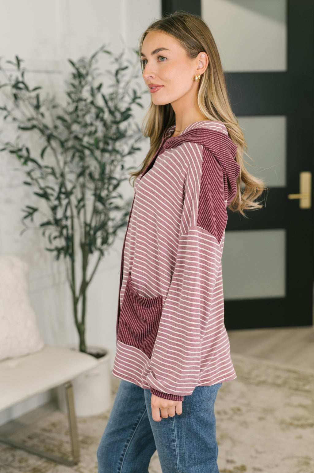 Couldn't Help Myself Button Down Hooded Top