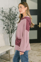 Couldn't Help Myself Button Down Hooded Top