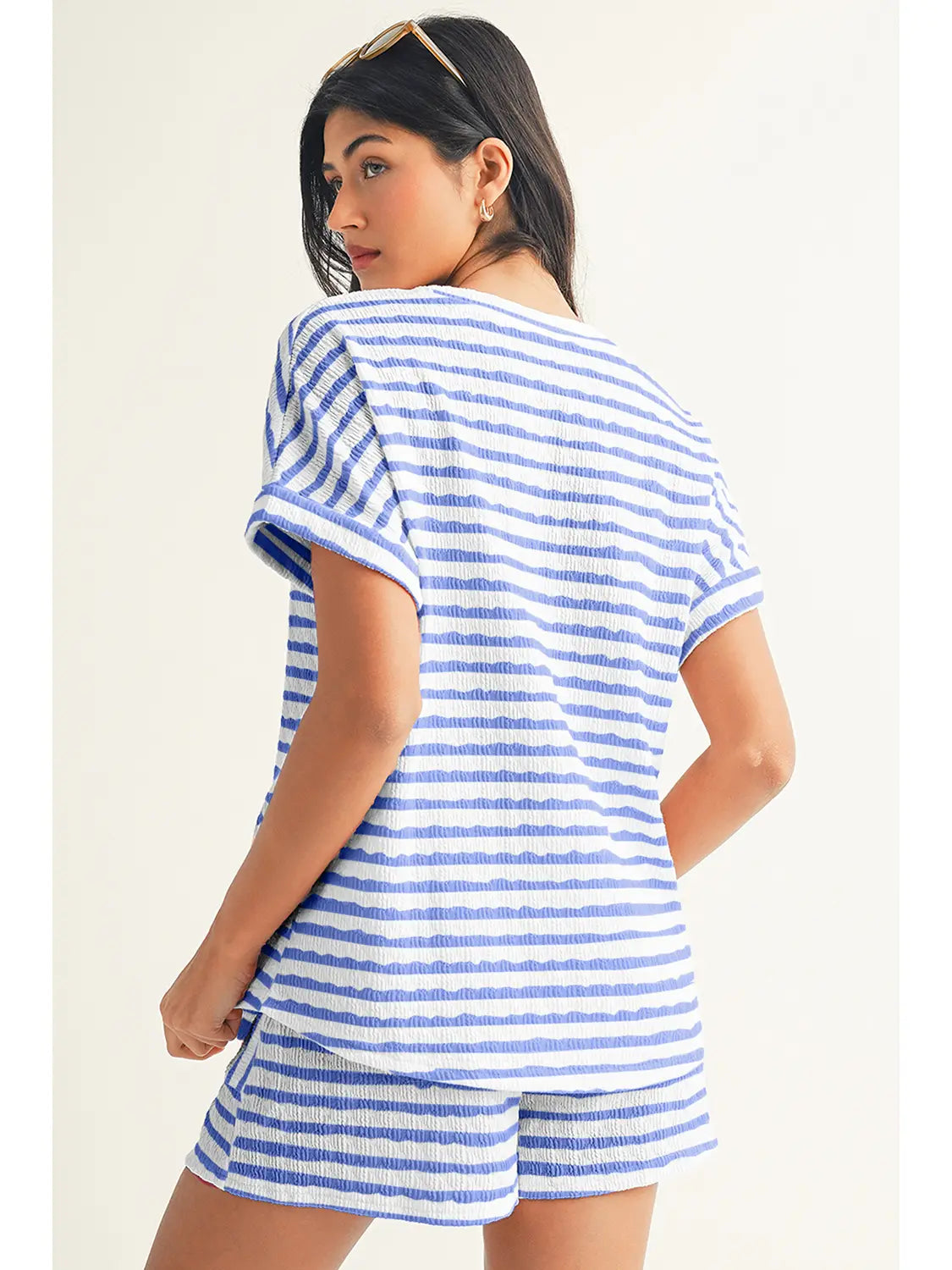 Daily Shift Stripe Print Set