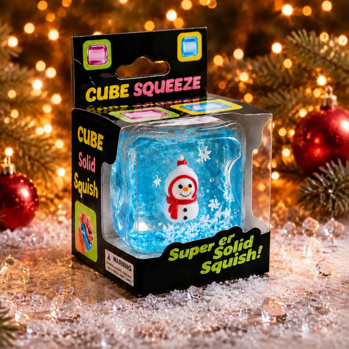 Christmas Snowflake Maltose Cube Squishy