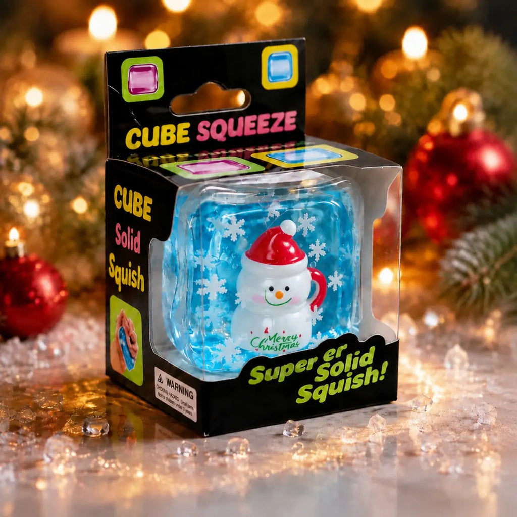 Christmas Snowflake Maltose Cube Squishy